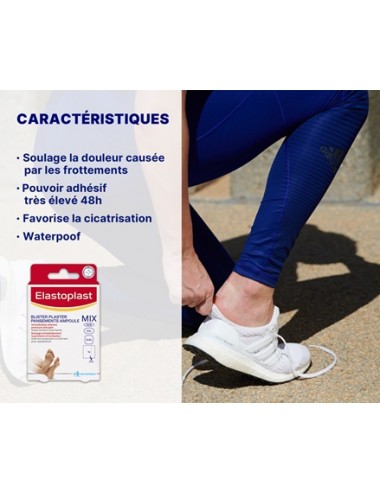 Elastoplast SOS Mix Pack 6 pansements : Ampoule + Stop Pressions