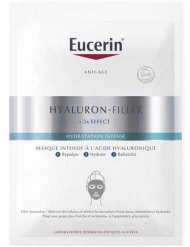 Eucerin Hyaluron-Filler+ 3x Effect - Masque Intensif à L'Acide Hyaluronique - 1 masque