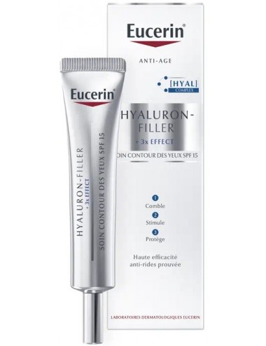 Eucerin Hyaluron-Filler + 3x Effect Contour des Yeux SPF 15 - 15 ml