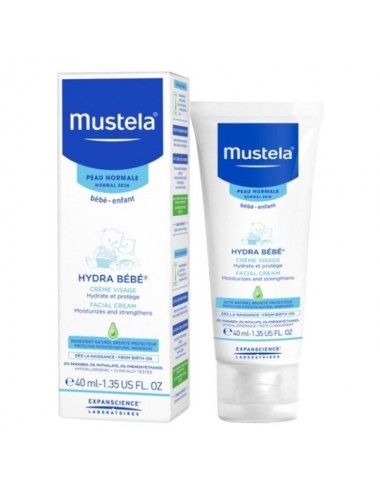 Mustela Hydra Bébé Crème Visage Peau Normale 40ml