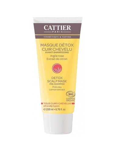  Cattier Masque détox cuir chevelu 200ml