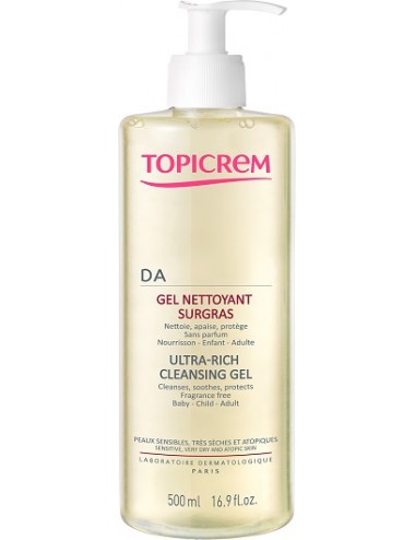 Topicrem DA Gel Nettoyant Apaisant Surgras 500ml