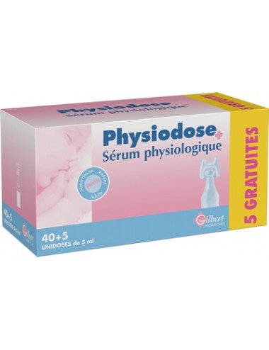 Sérum Physiologique 40 unidoses + 5 gratuites