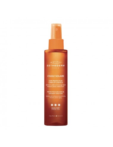 Esthederm Solaire L'Huile Solaire Soin Protecteur Corps et Cheveux Soleil Fort 150ml