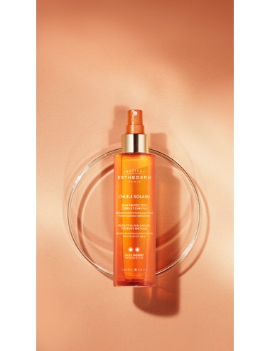 Esthederm Solaire L'Huile Solaire Soin Protecteur Corps et Cheveux Soleil Modéré 150ml