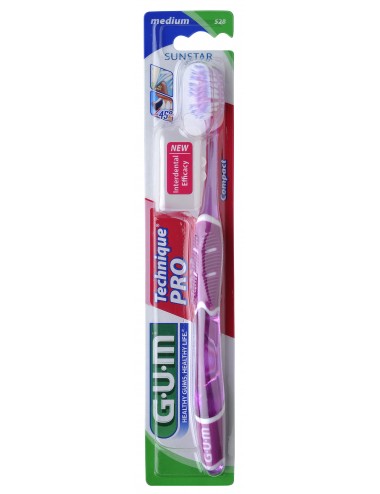 Gum Brosse à dents Technique Pro Medium Compacte