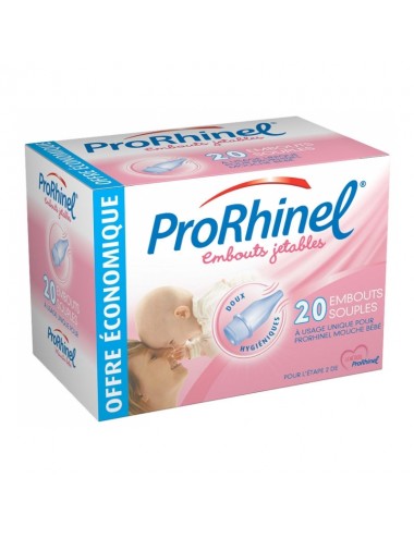 ProRhinel 20 Embouts Jetables Souples pour Mouche Bébé