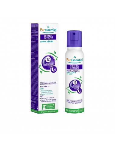 Puressentiel Sommeil Detente Spray Aérien Sommeil Détente aux 12 Huiles Essentielles 200ml