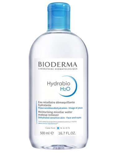 Bioderma Hydrabio Eau micellaire Démaquillante Hydratante Visage etYeux pour peaux déshydratées 500ml