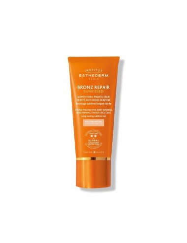 Esthederm Solaire Bronz Repair Sunkissed Soin Protecteur Teinté Anti-rides Fermeté Soleil Modéré 50ml
