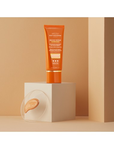 Esthederm Solaire Bronz Repair Sunkissed Soin Protecteur Teinté Anti-rides Fermeté Soleil Fort 50ml