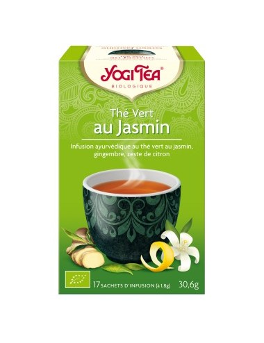 Yogi Tea Infusion Bio Thé Vert au Jasmin 17 Sachets