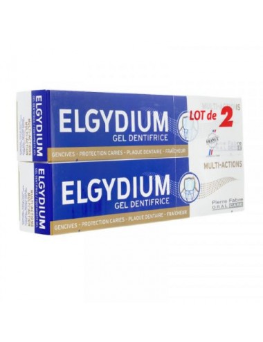 Elgydium Multi-Actions Dentifrice Soin Complet 2x75ml