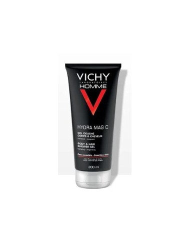 Vichy Homme Mag C Gel douche Hydratant Revigorant 2x200ml 