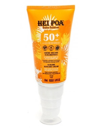Hei Poa Crème Solaire Visage Sublimatrice SPF50+ 50ml