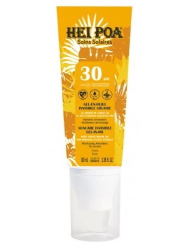Hei Poa Gel en Huile invisible solaire SPF30 100ml