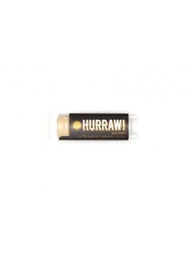 Hurraw Baume à Lèvres Végan Solaire SPF15 4,3g