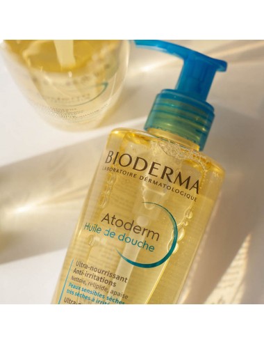 Bioderma Atoderm Huile de douche Hydratant peaux sensibles Visage et Corps 200ml