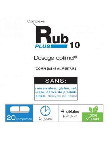 Nutri S-Prescription Rub10 Plus Coups de Froid Nez et Gorge 20 Comprimés