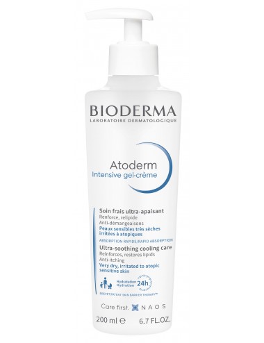 Bioderma Atoderm Intensive Gel Crème Hydratante Anti-démangeaison 200ml