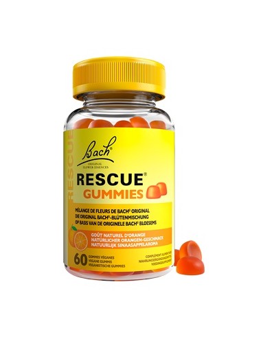 Fleur de Bach Rescue Gummies Goût Orange x60