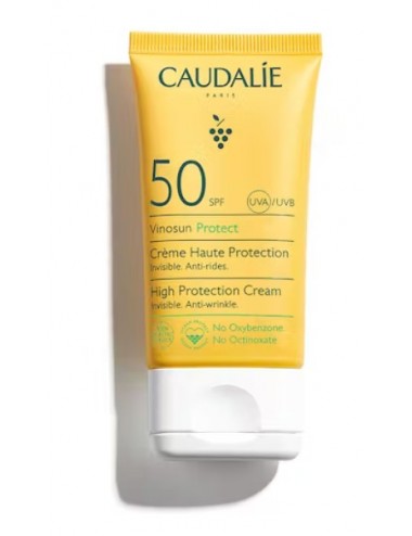 Caudalie Vinosun Protect Crème Solaire Haute Protection SPF50 50ml