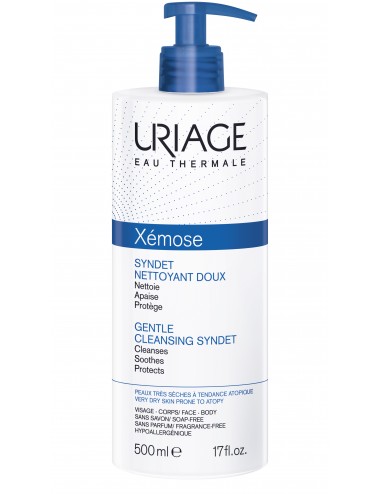 Uriage Xémose - Syndet Nettoyant Doux - Flacon pompe 500ml