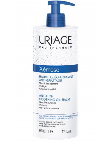 Uriage Xémose - Baume Oléo-Apaisant Anti-Grattage - Flacon-pompe 500ml