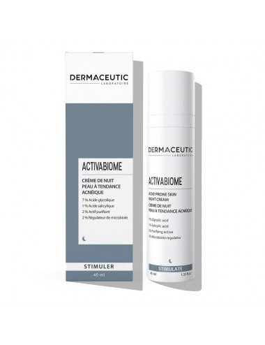 Dermaceutic Activabiome Crème de nuit peau à tendance acnéique 40ml