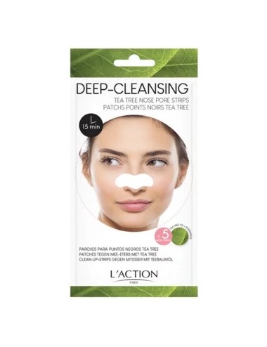 L'Action Paris Patchs Nez Points Noirs Tea Tree x5 Patchs