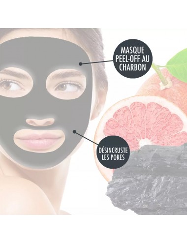 L'Action Paris Masque Noir Peel Off Charbon 3 Sachets