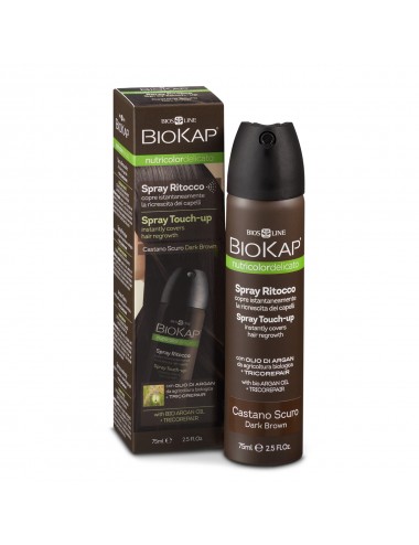 Biokap Spray Retouche Delicato Châtain Foncé 75 ml