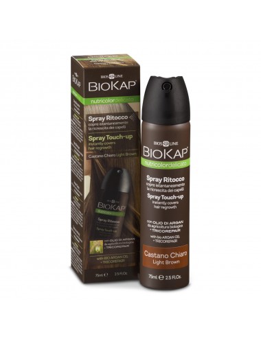 Biokap Spray Retouche Delicato Châtain Clair 75 ml