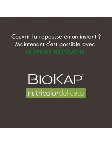 Biokap Spray Retouche Delicato Châtain Clair 75 ml