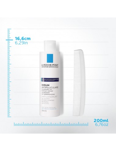 La Roche Posay Kerium Shampoing-Gel Pellicules Grasses 200ml