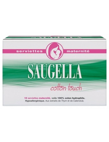 Saugella Cotton Touch 10 Serviettes Maternité