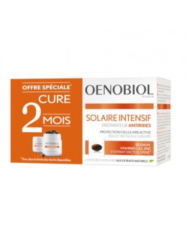 Oenobiol Solaire Intensif Préparateur Anti-Rides Lot de 2x30 Capsules