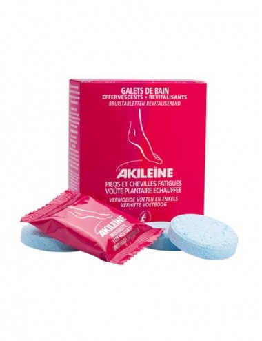 Akileïne Galets de Bain Effervescents Revitalisants 6x20g