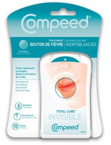 Compeed patch invisible bouton de fièvre X15