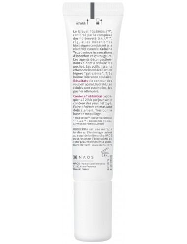 Bioderma Créaline Yeux, le gel-crème contour des yeux hydratant 15ml
