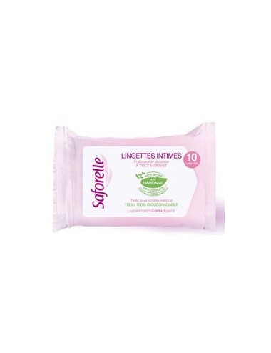 Saforelle lingettes intimes ultra douces X10