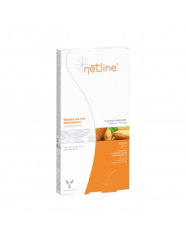 Netline Bandes de Cire Dépilatoires Corps x20