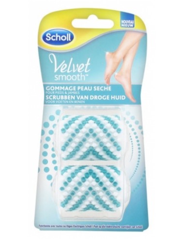 Scholl Velvet Smooth Gommage Peau Sèche 2 Rouleaux
