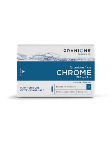Granions de Chrome 200µg 30 ampoules