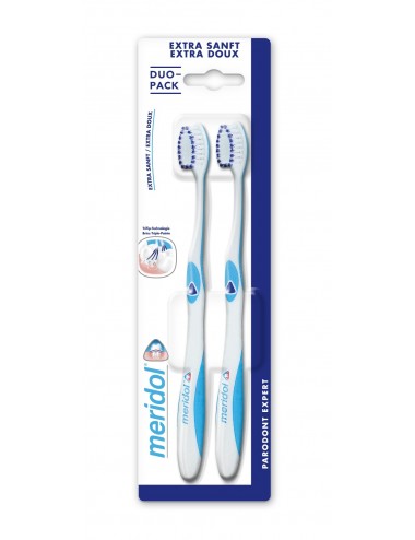 Méridol Lot Brosse à dents Parodont Expert extra souple- x2
