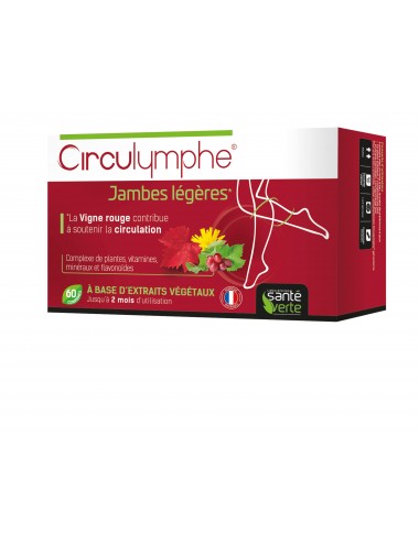 Santé Verte Circulymphe Jambes Légères 60 Comprimés