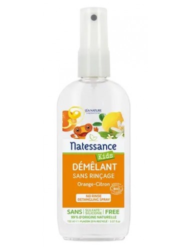Natessance Kids Démêlant Sans Rinçage Orange Citron 150ml