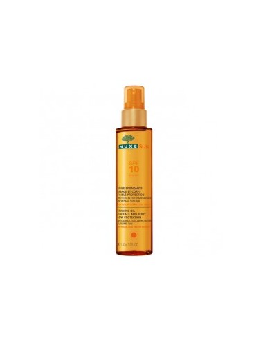 Nuxe Sun Huile Bronzante Faible Protection  SPF10 150ml