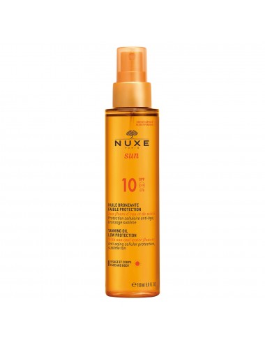 Nuxe Sun Huile Bronzante Faible Protection  SPF10 150ml