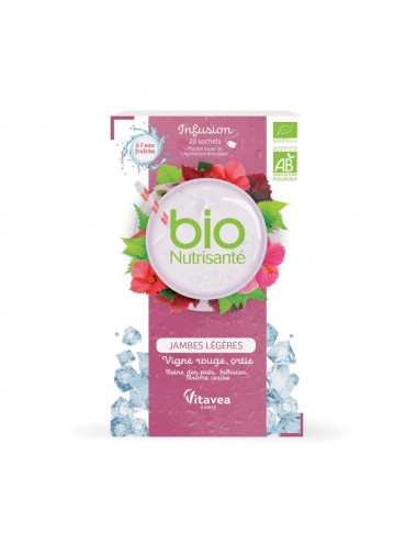 Nutrisanté Vitavea Infusion Froide Bio Jambes Légères 20 sachets